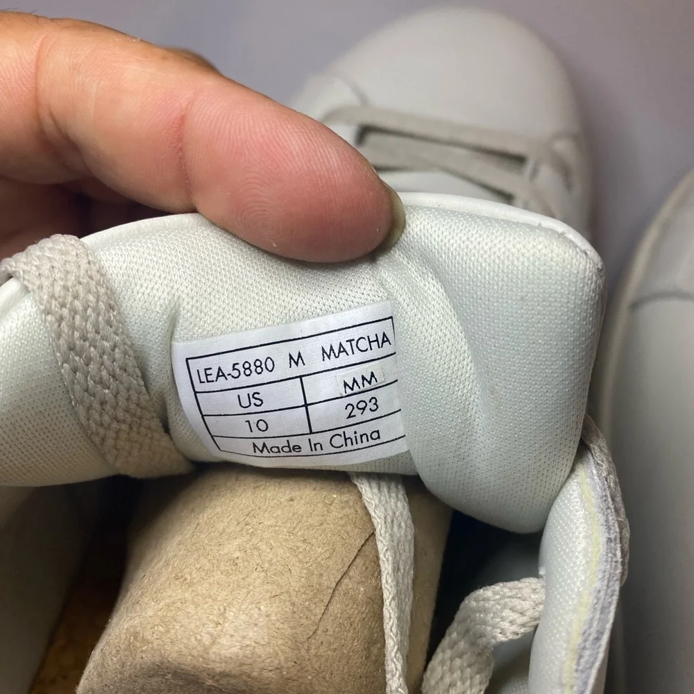 Eden St. White Men's Sneakers Recycled Leather. - Picture 8 of 11